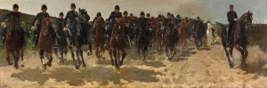 Cavalry, 1883-1888. Artist: Breitner, George Hendrik (1857-1923) Cavalry, 1883-1888. Artist: Breitner, George Hendrik (1857-1923)