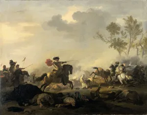 Johann Huchtenburg Prints: Cavalry Attack, 1680-1700. Creator: Jan van Huchtenburg