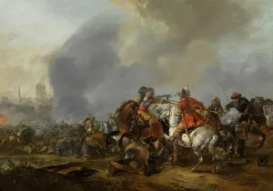 Wouwerman Pieter Prints: Cavalry Attacking Infantry. Creator: Pieter Wouwerman