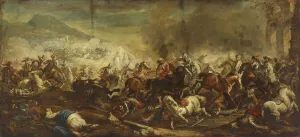 Aggression Prints: A cavalry battle, 1652. Creator: Jacques Courtois