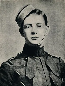 Cavalry Officer Prints: Cavalry Cadet at Sandhurst, c1893, (1945). Creator: Unknown