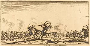 The Cavalry Combat with Pistols, c. 1632 / 1634. Creator: Jacques Callot