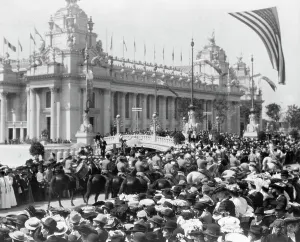 Photographic Prints 1900 1910 Gmgpc Prints: Cavalry and the crowds at the St