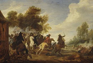 Van Der Meulen Adam Frans Prints: A Cavalry Engagement. Creator: Adam Frans van der Meulen