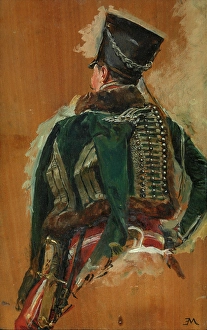 Cavalry Man, mid-late 19th century. Creator: Jean Louis Ernest Meissonier