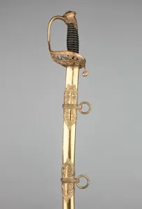 Scabbard Prints: Cavalry Officers Saber with Scabbard, United States, c. 1860 / 65. Creator: Unknown