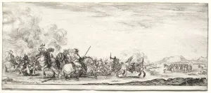 Stefano Della Bella Italian Prints: Cavalry Skirmish. Creator: Stefano Della Bella (Italian, 1610-1664)