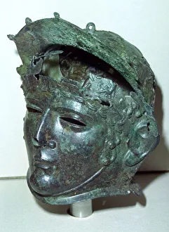 Cavalry sports helmet, Roman Britain, late 1st or early 2nd century