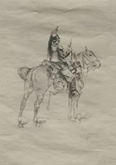 The Cavalryman, 1875. Creator: Edouard Detaille (French, 1848-1912)