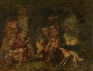 Adolphe Joseph Thomas Monticelli Prints: A Cave in the Forest, 1883. Creator: Adolphe Monticelli