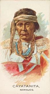 Navajo Prints: Cayatanita, Navajos, from the American Indian Chiefs series (N2) for Allen &amp