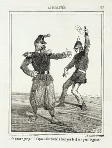 Periodical Prints: Ce pauvre garçon! Il n'a pas la tête forte! Il faut peu de chose pour le griser