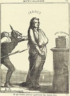 Newsprint Prints: Ce que certains journaux appeleraient... 1870. Creator: Honore Daumier