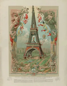 Eiffel Tower Prints: Ce que sera la tour Eiffel la grande attraction de Exposition universelle de 1889