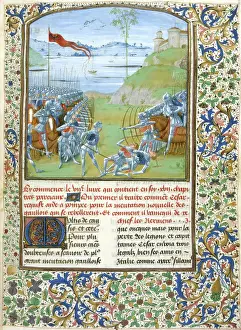 Bowman Prints: Ceasar and Pompey fighting the Gauls (Book 7)