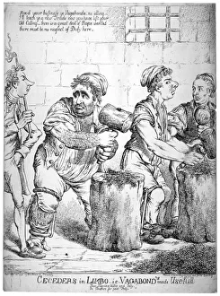 Sheridan Prints: Ceceders in Limbo - ie - vagabonds made usefull... 1798. Artist