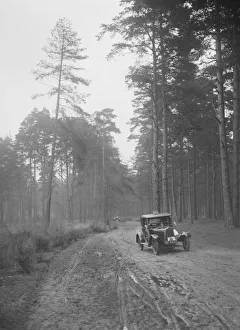 Junior Car Club Prints: Cecil Randalls Talbot taking part in the JCC General Efficiency Trial, Oxshott Woods