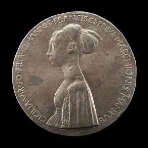Gothic Style Gallery: Cecilia Gonzaga, 1426-1451, daughter of Gianfrancesco I [obverse], 1447