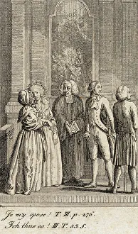 Almanac Prints: Cecilia or the Story of a Rich Orphan, 1787. Creator: Daniel Nikolaus Chodowiecki