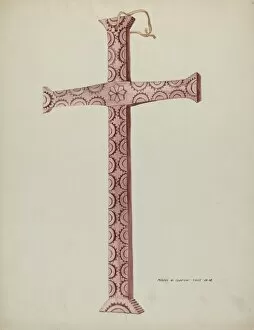 Majel G Claflin Collection: Cedar Cross, c. 1937. Creator: Majel G. Claflin
