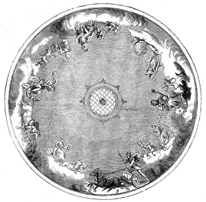 Circus Prints: Ceiling of Astley's Theatre, 1858. Creator: Unknown