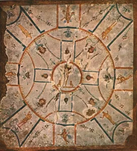 Ceiling in the Chamber of the Hypogeum of Lucina...Rome, Italy, (1928). Creator: Unknown Ceiling in the Chamber of the Hypogeum of Lucina...Rome, Italy, (1928). Creator: Unknown