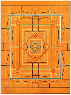 Ceiling decoration, Pompeii, Italy, (1928). Creator: Unknown