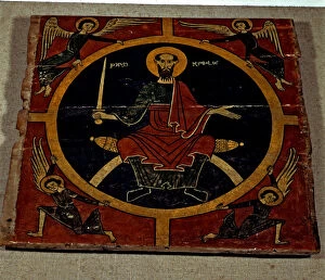 Barcelona Collection: Ceiling with the figure of Apostle Saint Paul, supposedly from Oros, Pallars Sobirà