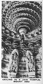 Ceiling in a Jain temple, Mount Abu, Rajasthan, India, c1925