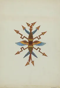 Dana Bartlett Prints: Ceiling Ornament, c. 1936. Creator: Dana Bartlett