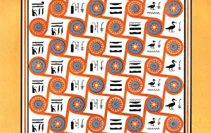 Hellmut Theodor Prints: Ceiling paintings in the tomb of Huy at Kurnet Murai