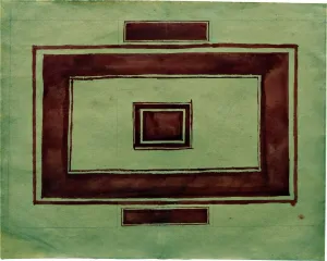 Line Prints: Ceiling plan for the Red Theatre
