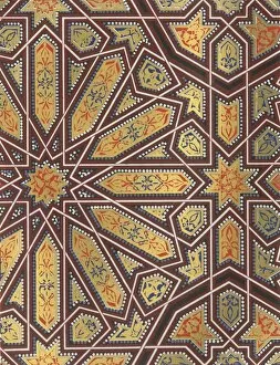 Geometrical Collection: Part of ceiling of the Portico of the Court of the Fish Pond, 1907. Creator: Unknown