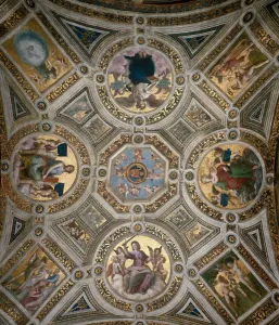 Roman School Prints: Ceiling in Stanza della Segnatura