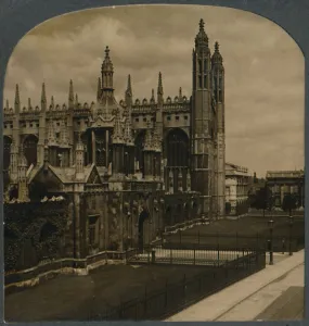 Kings College Prints: Celebrated Gothic chapel of Kings College, Cambridge, England, c1910. Creator: Unknown