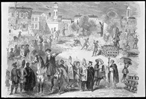 Inquisition Collection: Celebration of an auto-da-fe in the public square