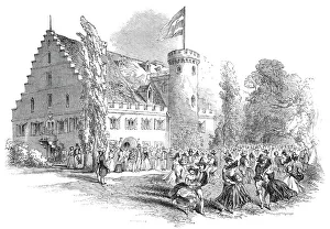 Coburg Prints: Celebration of His Royal Highness Prince Alberts birthday, at Rosenau, 1845