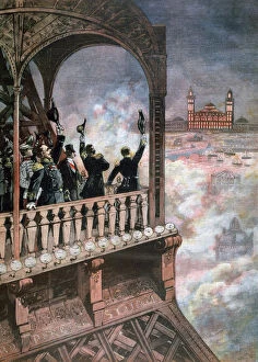 Jubilant Collection: Celebrations in Paris in honour of the Franco-Russian Dual Alliance, 1893. Artist: Henri Meyer