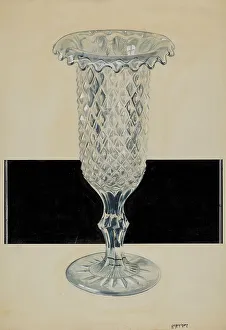 Glasswork Prints: Celery Holder, c. 1936. Creator: Ralph Atkinson