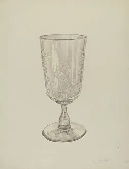 Palmyra Pimentel Prints: Celery Vase, c. 1939. Creator: Palmyra Pimentel