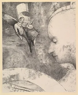 Redon Prints: The Celestial Art, 1894. Creator: Odilon Redon