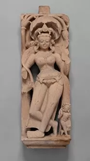 Mythological Collection: Celestial Beauty (Apsara), 8th century. Creator: Unknown