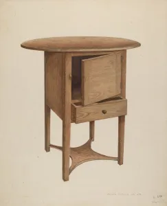 Linen Press Gallery: Cellaret, c. 1942. Creator: Donald Harding