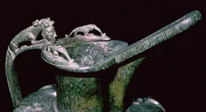 Flagon Prints: Detail of a Celtic bronze flagon