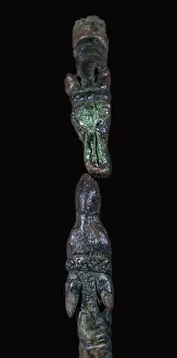 Detail of a Celtic bronze torc, 4th century BC