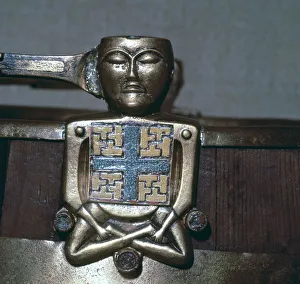 Detail of a Celtic bucket from the Oseburg Ship burial, 9th century