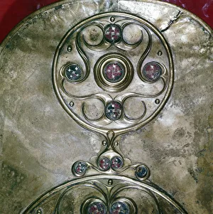 Detail of Celtic decoration, Battersea Shield, Celtic, c2nd - 1st century BC