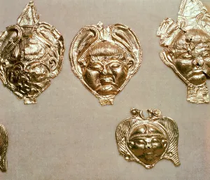 Celtic gold mounts, Birkenfeld, Germany, 5th - 4th century BC