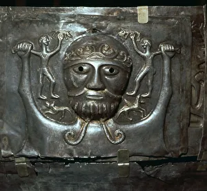 Detail from the Celtic Gundestrop Cauldron, 3rd century