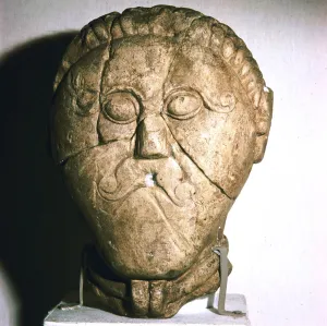 Celtic Head, Mseke Zehrovice, Czechoslovakia, c3rd - 2nd century BC Celtic Head, Mseke Zehrovice, Czechoslovakia, c3rd - 2nd century BC